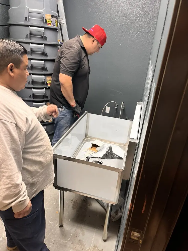 Commercial plumbing and sink installation in Alta High